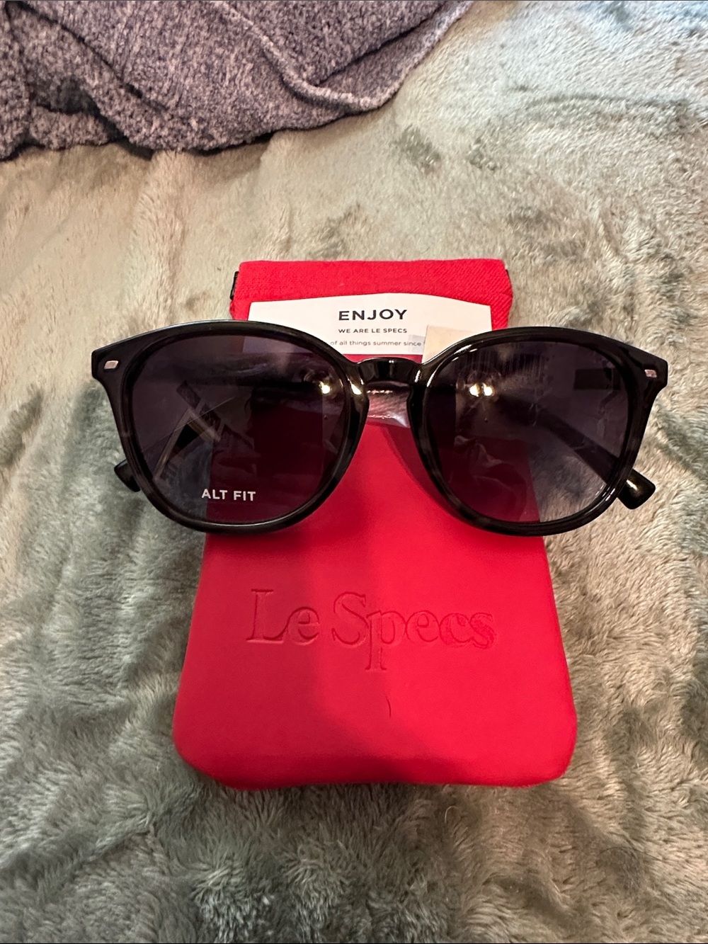 Le Specs Black Cat-Eye Alt Fit Sunglasses